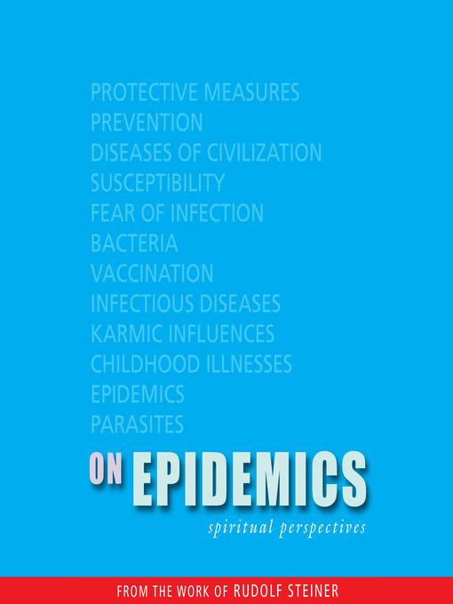 Title details for On Epidemics by Rudolf Steiner - Available
